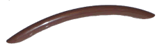 Ручка-скоба пластиковая, 128мм., мод. Г-128, коричневая